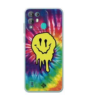 Funda para [ Blackview A55 Pro ] Dibujo Tendencias [ Sonrisa Smile Swirl Abstracto ] de Silicona