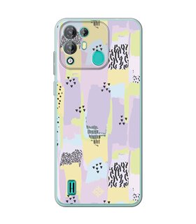 Funda para [ Blackview A55 Pro ] Dibujo Tendencias [ Patron Pinceladas Coloridas Con Estampado ] de Silicona Flexible