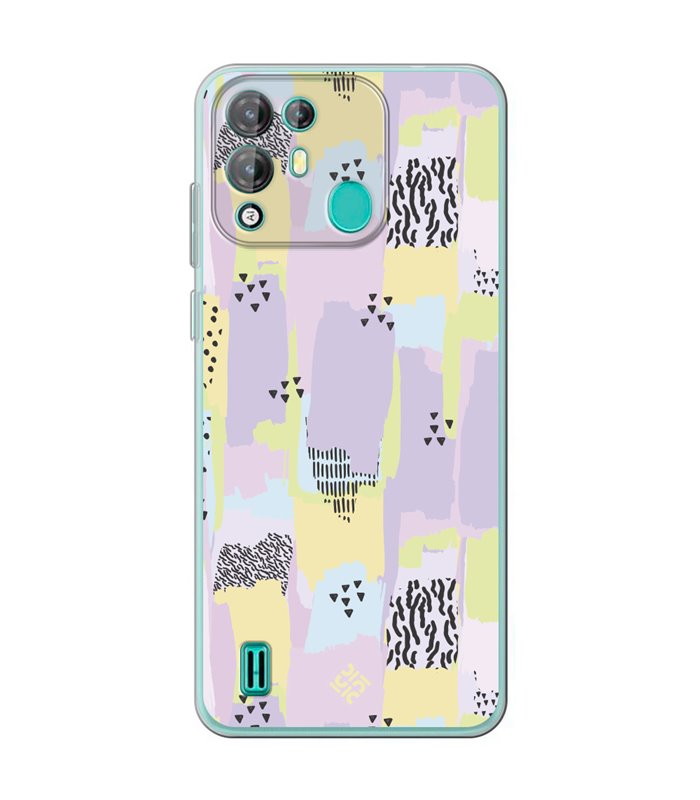 Funda para [ Blackview A55 Pro ] Dibujo Tendencias [ Patron Pinceladas Coloridas Con Estampado ] de Silicona Flexible