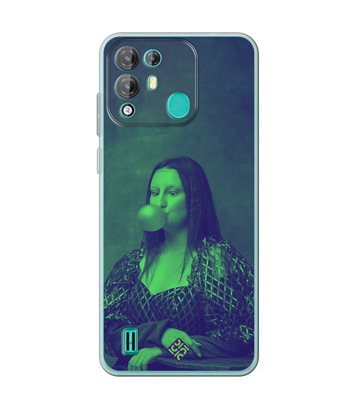 Funda para [ Blackview A55 Pro ] Dibujo Auténtico [ Mona Lisa Moderna ] de Silicona Flexible para Smartphone 