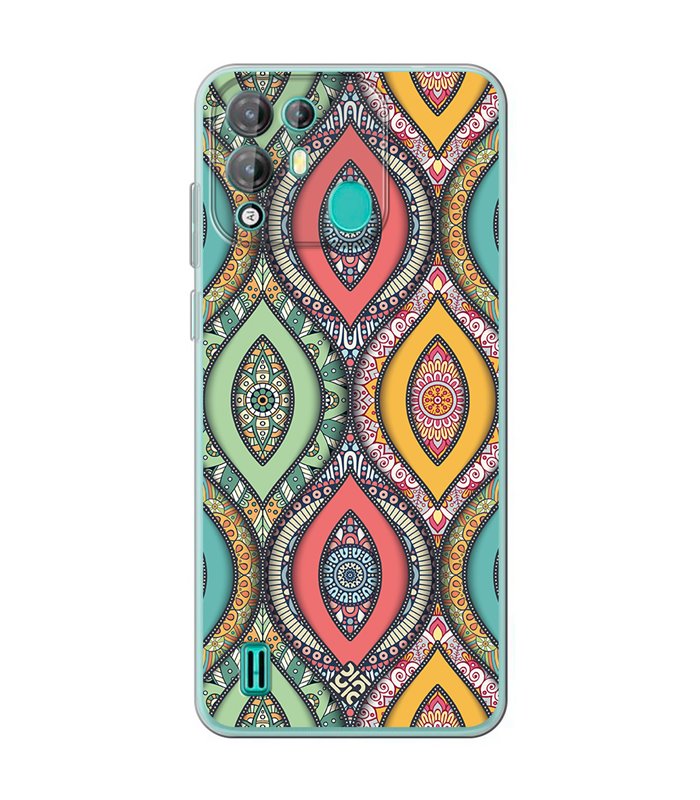 Funda para [ Blackview A55 Pro ] Dibujo Auténtico [ Ojo de Hamsa Mandala ] de Silicona Flexible