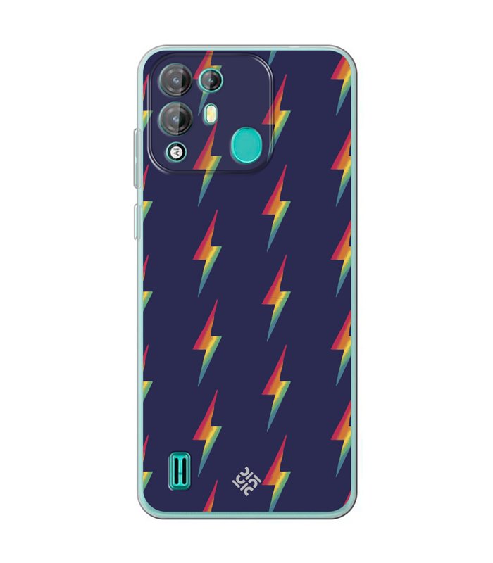 Funda para [ Blackview A55 Pro ] Dibujo Auténtico [ Rayos de Colores ] de Silicona Flexible