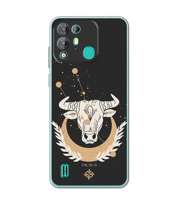 Funda para [ Blackview A55 Pro ] Dibujo Zodiaco [ Signo Zodiacal - Tauro ] de Silicona Flexible para Smartphone 