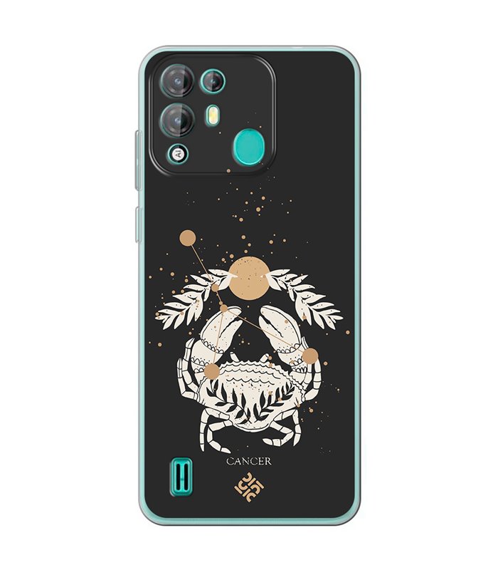 Funda para [ Blackview A55 Pro ] Dibujo Zodiaco [ Signo Zodiacal - Cancer ] de Silicona Flexible para Smartphone 