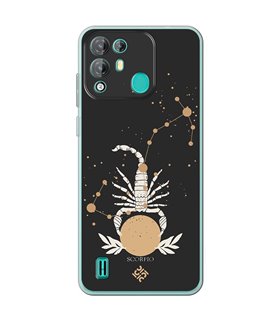 Funda para [ Blackview A55 Pro ] Dibujo Zodiaco [ Signo Zodiacal - Escorpio ] de Silicona Flexible para Smartphone 