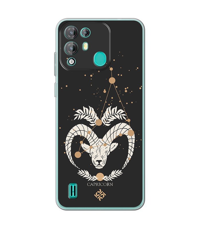 Funda para [ Blackview A55 Pro ] Dibujo Zodiaco [ Signo Zodiacal - Capricornio ] de Silicona Flexible para Smartphone 