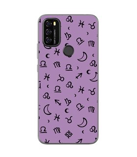 Funda para [ Blackview A70 ] Dibujo Esotérico [ 12 Signos del Zodiaco ] de Silicona Flexible para Smartphone