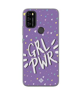 Funda para [ Blackview A70 ] Dibujo Frases Guays [ GRL Power ] de Silicona Flexible para Smartphone 