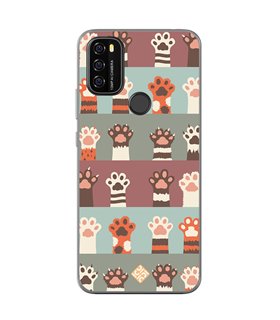 Funda para [ Blackview A70 ] Dibujo Mascotas [ Zarpas de Gatos ] de Silicona Flexible