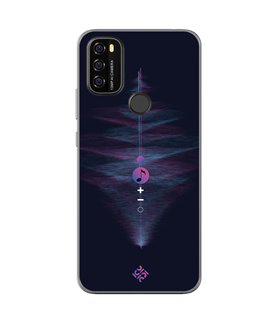 Funda para [ Blackview A70 ] Diseño Música [ Dibujo Abstracto Música ] de Silicona Flexible