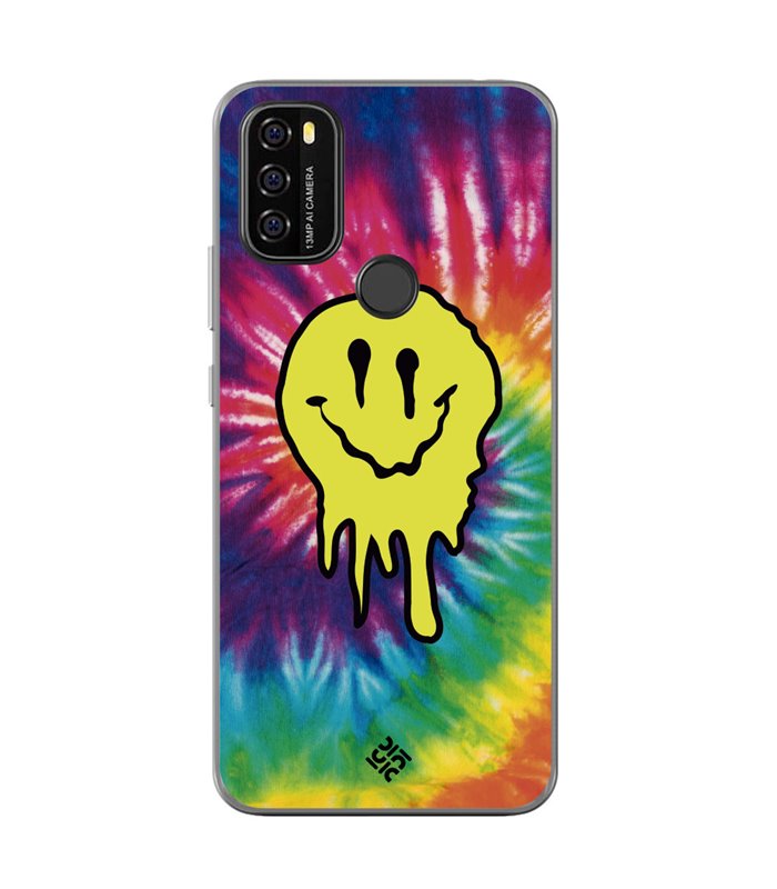 Funda para [ Blackview A70 ] Dibujo Tendencias [ Sonrisa Smile Swirl Abstracto ] de Silicona