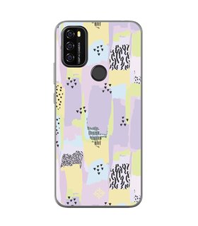 Funda para [ Blackview A70 ] Dibujo Tendencias [ Patron Pinceladas Coloridas Con Estampado ] de Silicona Flexible