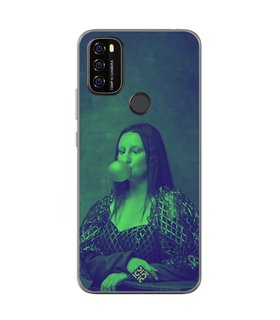 Funda para [ Blackview A70 ] Dibujo Auténtico [ Mona Lisa Moderna ] de Silicona Flexible para Smartphone 