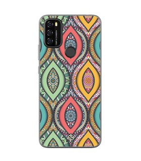 Funda para [ Blackview A70 ] Dibujo Auténtico [ Ojo de Hamsa Mandala ] de Silicona Flexible