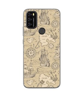 Funda para [ Blackview A70 ] Dibujo Auténtico [ Estampado Vintage de Viajes, Aventura ] de Silicona