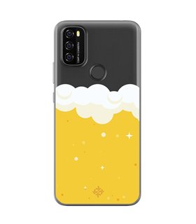 Funda para [ Blackview A70 ] Dibujo Auténtico [ Cerveza ] de Silicona Flexible para Smartphone 