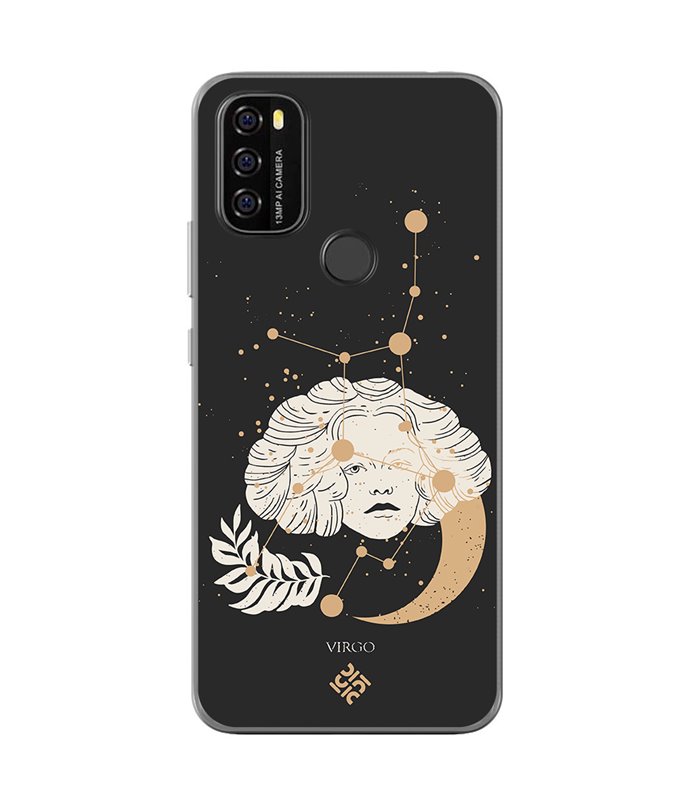 Funda para [ Blackview A70 ] Dibujo Zodiaco [ Signo Zodiacal - Virgo ] de Silicona Flexible para Smartphone 