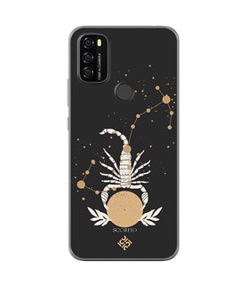 Funda para [ Blackview A70 ] Dibujo Zodiaco [ Signo Zodiacal - Escorpio ] de Silicona Flexible para Smartphone 