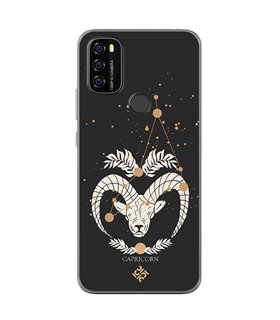 Funda para [ Blackview A70 ] Dibujo Zodiaco [ Signo Zodiacal - Capricornio ] de Silicona Flexible para Smartphone 