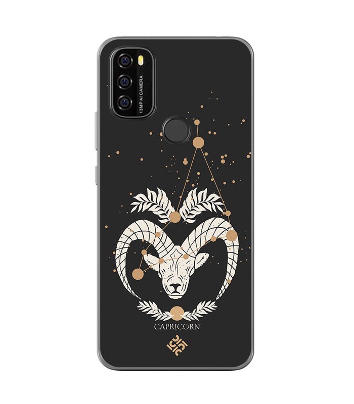 Funda para [ Blackview A70 ] Dibujo Zodiaco [ Signo Zodiacal - Capricornio ] de Silicona Flexible para Smartphone 