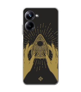 Funda para [ Realme 10 Pro ] Dibujo Esotérico [ Planchette Oráculo ] de Silicona Flexible para Smartphone