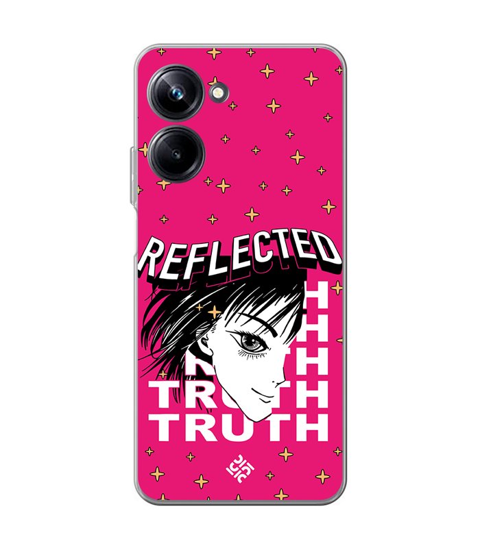 Funda para [ Realme 10 Pro ] Dibujos Frikis [ Chica Manga Reflected Truth ] de Silicona Flexible para Smartphone