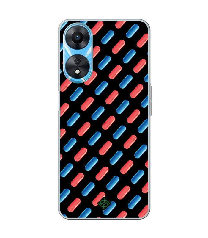 Funda para [ OPPO A78 5G ] Cine Fantástico [ Pildora Roja y Azul ] de Silicona Flexible para Smartphone