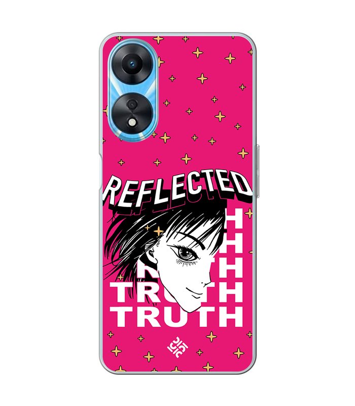 Funda para [ OPPO A78 5G ] Dibujos Frikis [ Chica Manga Reflected Truth ] de Silicona Flexible para Smartphone