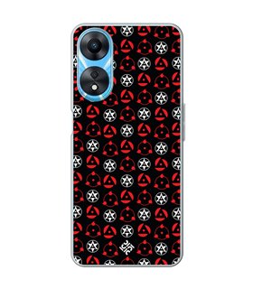 Funda para [ OPPO A78 5G ] Dibujos Frikis [ Ojos Sharingan ] de Silicona Flexible para Smartphone 