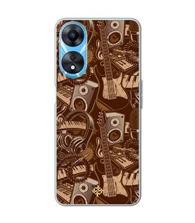 Funda para [ OPPO A78 5G ] Diseño Música [ Ilustración Instrumentos Musicales - Arte musical ] 