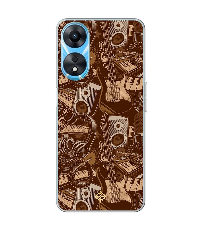 Funda para [ OPPO A78 5G ] Diseño Música [ Ilustración Instrumentos Musicales - Arte musical ] 