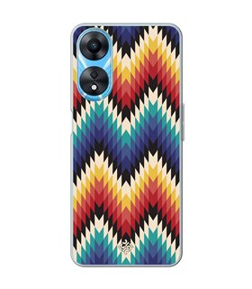 Funda para [ OPPO A78 5G ] Dibujo Tendencias [ Patron Geométrico ] de Silicona Flexible