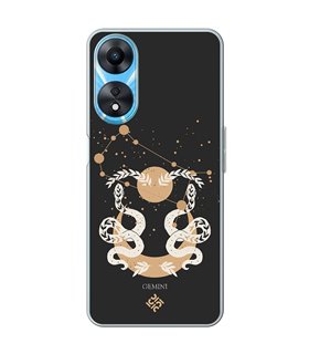 Funda para [ OPPO A78 5G ] Dibujo Zodiaco [ Signo Zodiacal - Geminis ] de Silicona Flexible para Smartphone 