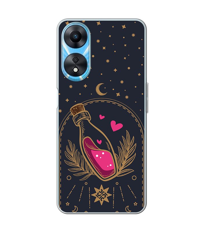 Funda para [ OPPO A78 5G ] Amor [ Pócima de Amor ] de Silicona Flexible para Smartphone 