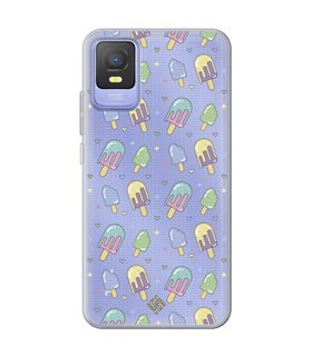 Funda para [ TCL 403 ] Dibujo Auténtico [ Polos ] de Silicona Flexible para Smartphone