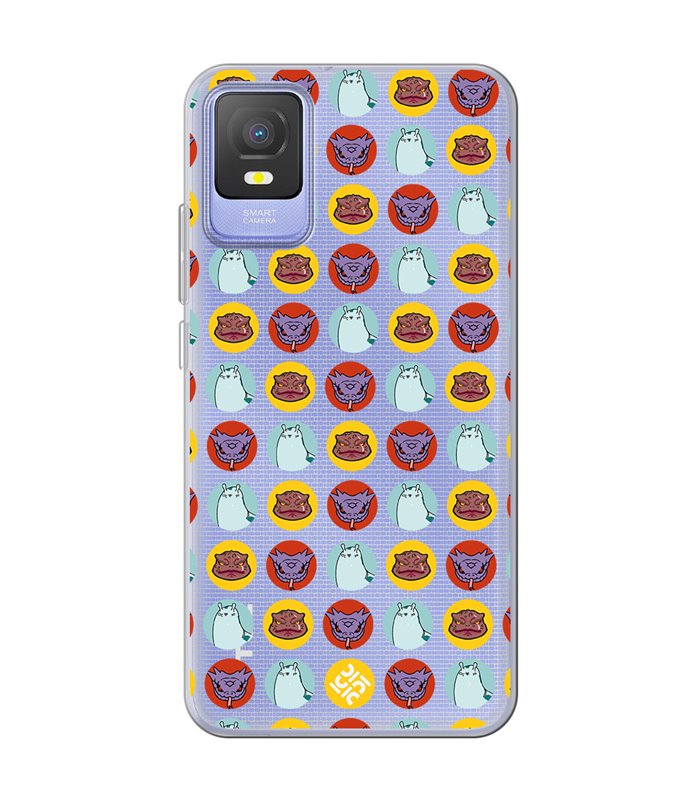 Funda para [ TCL 403 ] Dibujos Frikis [ Invocaciones de Gamabunta, Katsuyu y Manda ] de Silicona Flexible