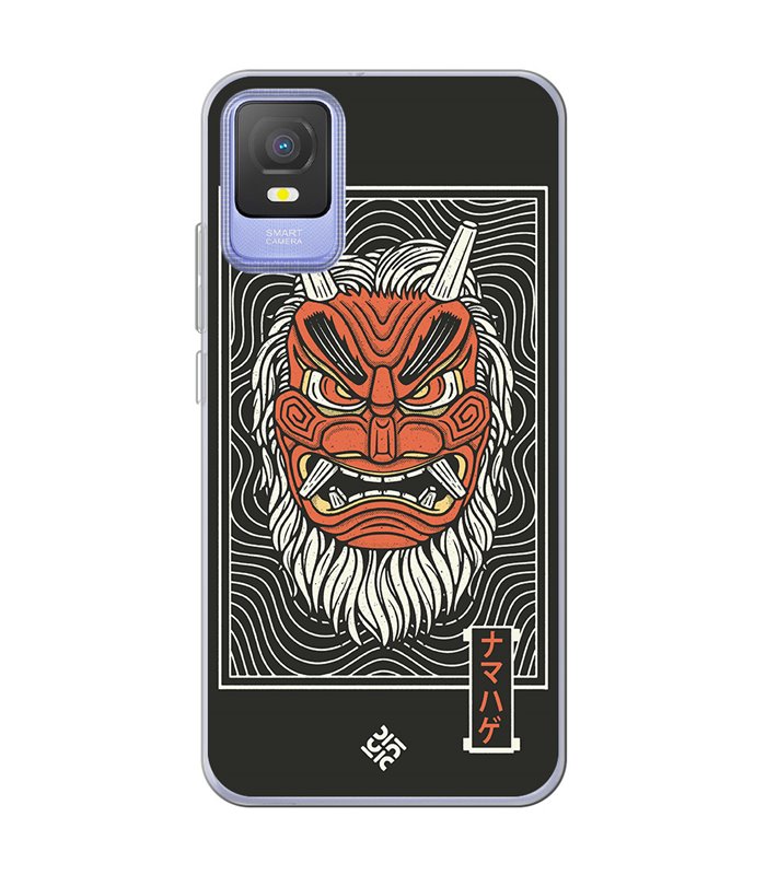 Funda para [ TCL 403 ] Dibujo Japones [ Demonio Namahage Japones ] de Silicona Flexible