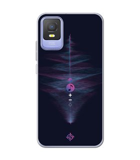 Funda para [ TCL 403 ] Diseño Música [ Dibujo Abstracto Música ] de Silicona Flexible