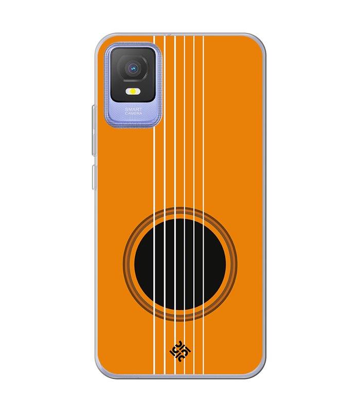 Funda para [ TCL 403 ] Diseño Música [ Caja de Resonancia Guitarra ] de Silicona Flexible