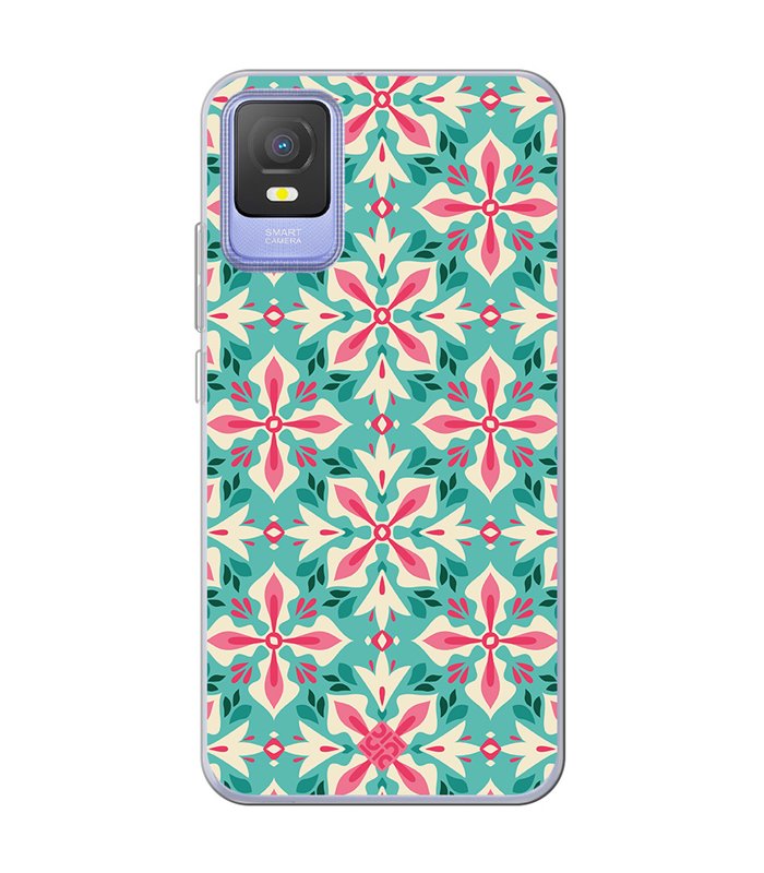 Funda para [ TCL 403 ] Dibujos Retro [ Caleidoscopio ] de Silicona Flexible