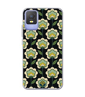 Funda para [ TCL 403 ] Dibujos Retro [ Planta Verde - Retro ] de Silicona Flexible