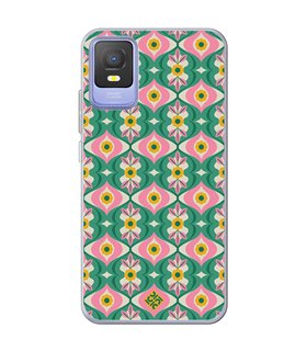 Funda para [ TCL 403 ] Dibujos Retro [ Tercer Ojo - Caleidoscopio ] de Silicona Flexible