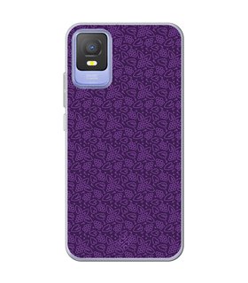 Funda para [ TCL 403 ] Dibujo Auténtico [ Patron Viña ] de Silicona Flexible para Smartphone