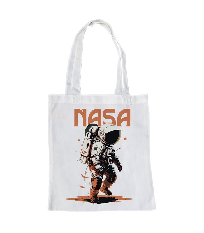Bolsa de tela Blanca con Illustración de NASA | Tote Bag Ilustraciones