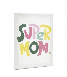 Lienzo día de la madre | Super Mom Colores | Lienzos con diseños originales | Dos tamaños: 18x24 - 30x40