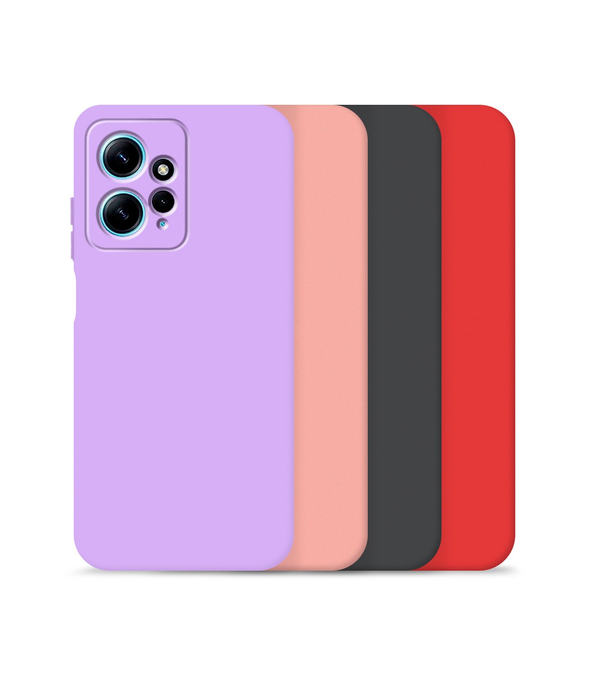 Funda Silicona Suave Xiaomi Redmi Note 12 4G con Cámara 3D - 7 Colores