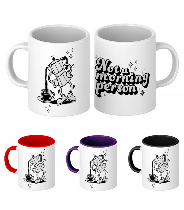 Taza Not A Morning Person | Diseños Únicos | Taza diseño 100% original