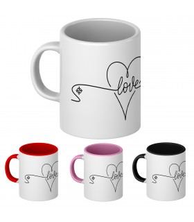 Corazón Love | Diseños Únicos | Taza diseño 100% original