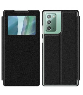 Funda Libro [Samsung Galaxy Note 20] Negro con Silicona TPU Resistente para Smartphone