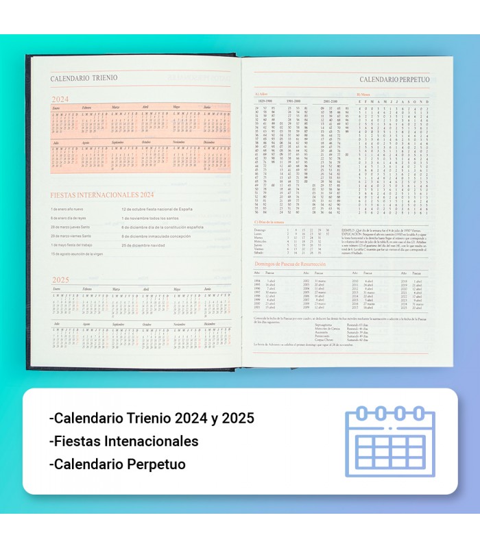 Calendario Trieonio y Perpetuo 2024-2025